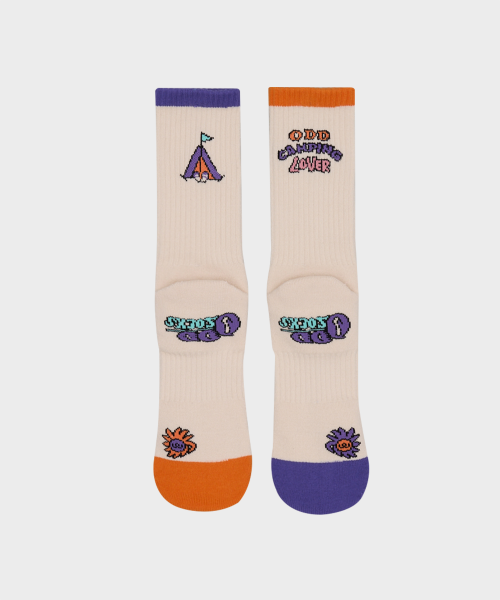 COOLMAX OUTDOOR CREW SOCKS - CAMPING LOVER OATMEAL