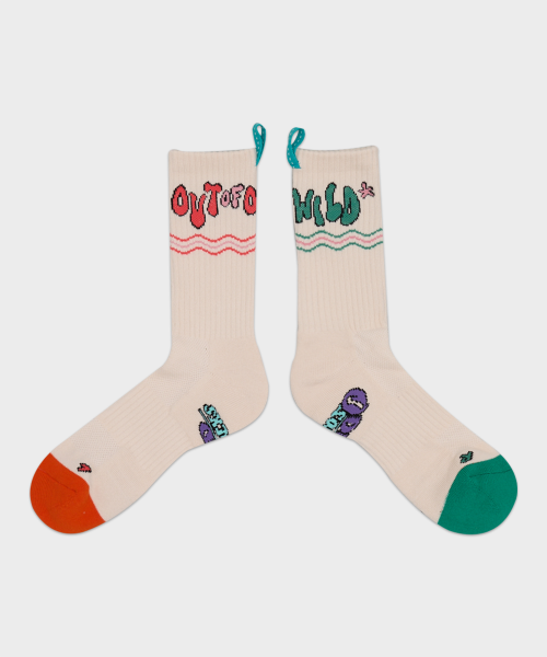 COOLMAX OUTDOOR HIKING CREW SOCKS - OUT OF OFFICE OATMEAL