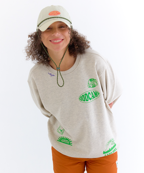CAMPING ODD CAMP SWEATSHIRT OATMEAL