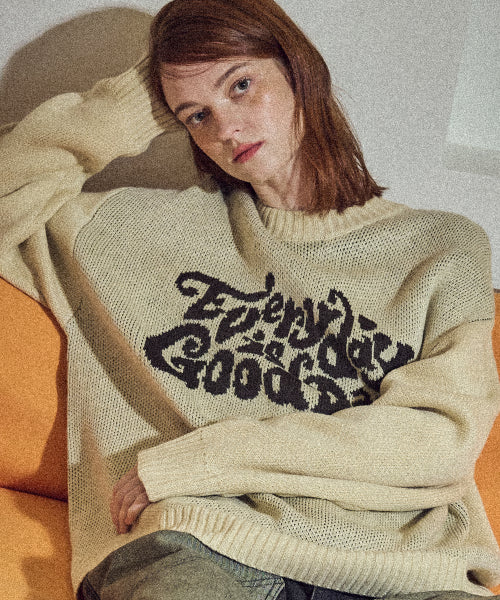 DAY PULLOVER SWEATER - 2 COLORS CREAM