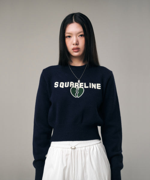 BREAK HEART CROP KNIT BAG - 2 COLORS 3COLOR