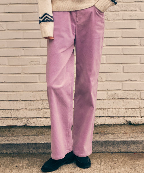 BASIC CORDUROY PANTS - 4 COLORS LAVENDER