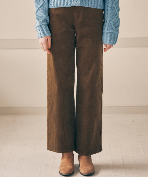 BASIC CORDUROY PANTS - 4 COLORS KHAKI
