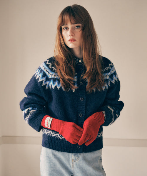 ROUND COWICHAN CARDIGAN - 4 COLORS NAVY