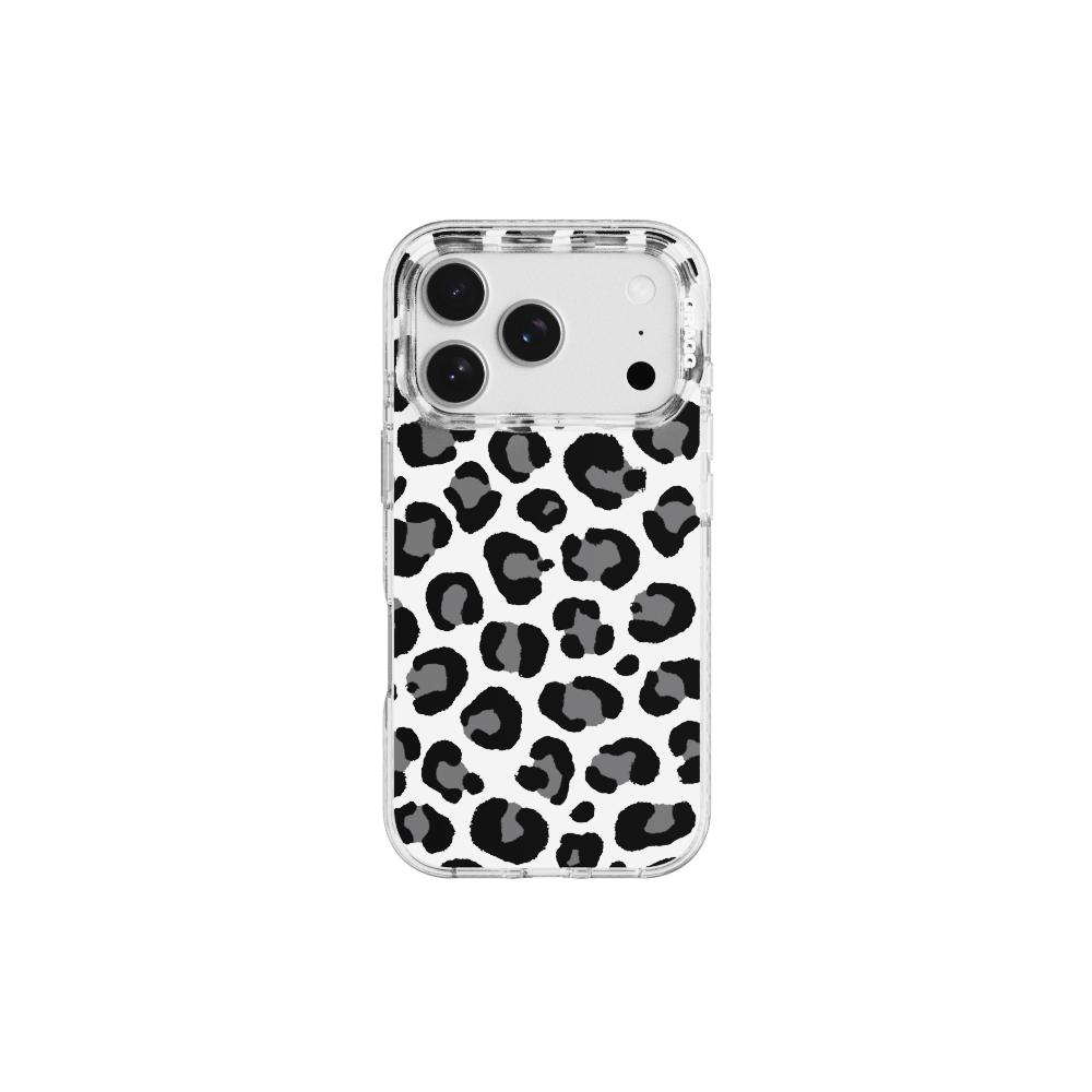 MAGSAFE LAYERS FRAME CASE CLEAR - STRUCTURED LEOPARD #EUNBI同款