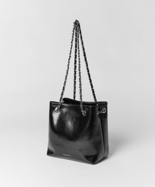 GISELLE CHAIN SHOULDER BAG - 3 COLORS BLACK