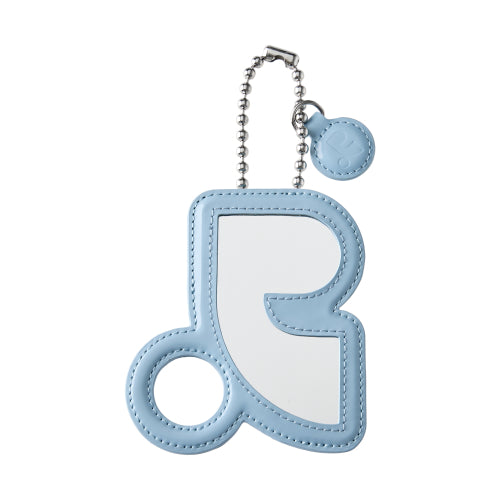 MIRROR CARD HOLDER KEYRING - - 3 COLORS SKY BLUE