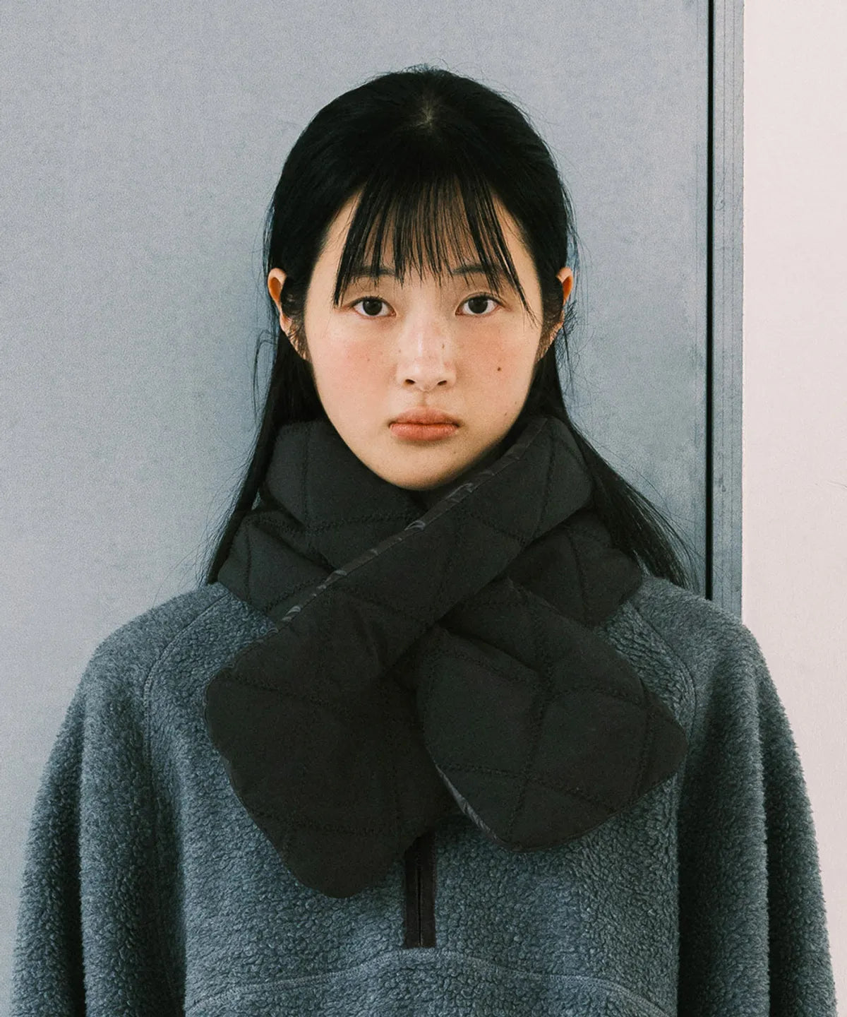 PADDED NYLON SCARF - 5 colors