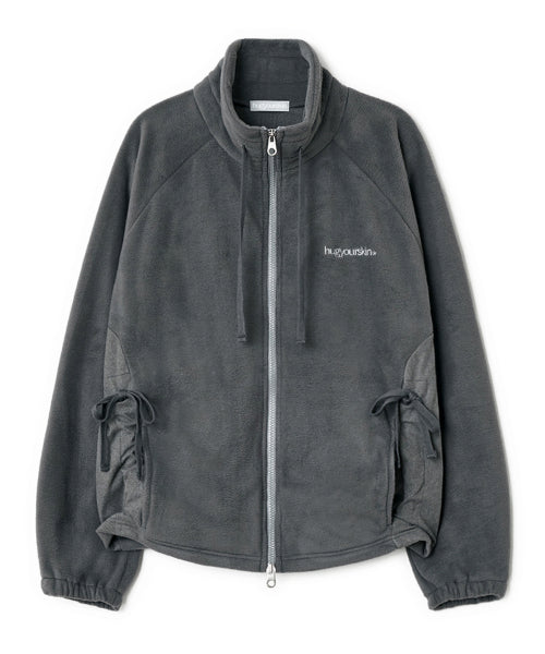 DRAW STRING FLEECE - 3 COLORS CHARCOAL
