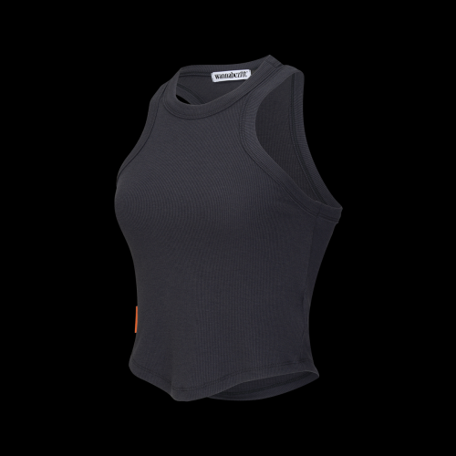 CROP TOP - 5 COLORS CHARCOAL