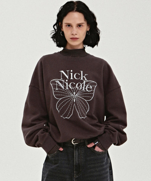 VOLUME BUTTERFLY SIGNATURE SWEATSHIRT #徐睿知同款! - 10 COLORS SILVER