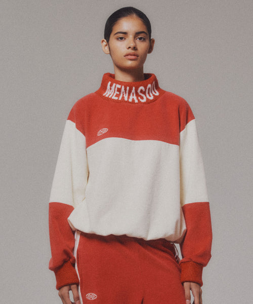 KNIT HIGH NECK - 2 COLORS RED