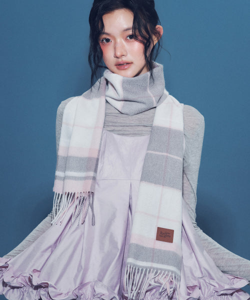 RECLOW CASHMERE 100% MUFFLER AS SHOWN