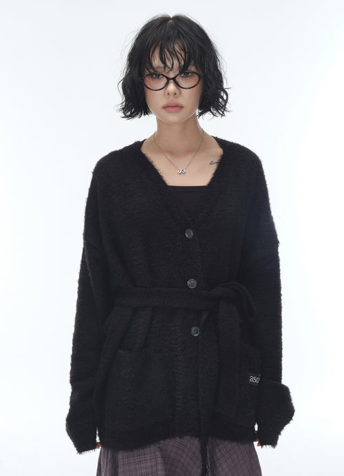 LUCA TIE CARDIGAN - 2 COLORS
