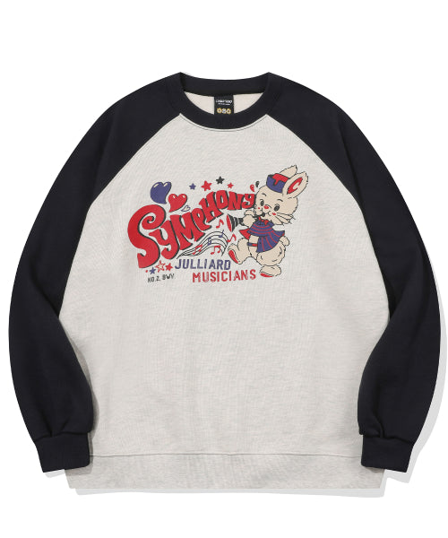 SYMPHONY RAGLAN SWEATSHIRT - 2 COLORS NAVY