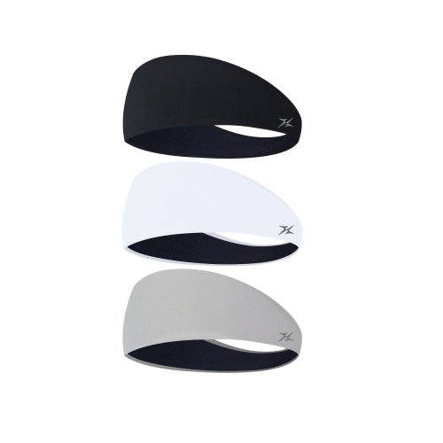 3-PACK SPORTS HEADBAND - 3 COLORS BLACK