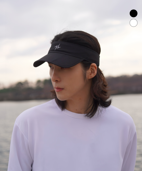 FOLDABLE SPORTS SUN CAP - 2 COLORS BLACK