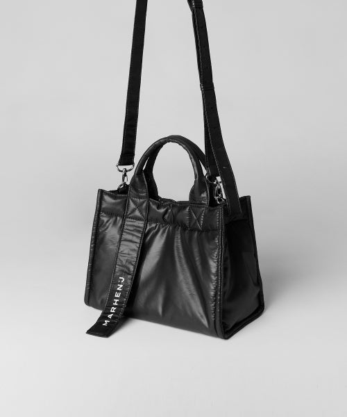 RICO MINI PADDING TOTE CROSSBODY BAG BLACK