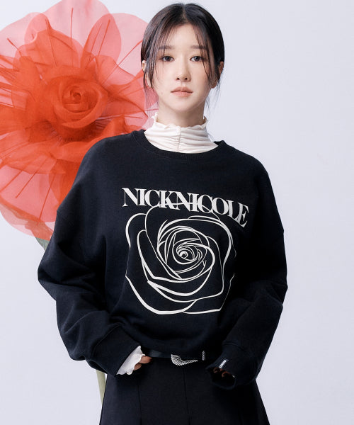 NICOLE ROSE PRINTING SWEATSHIRT #徐睿知同款! - 8 COLORS AS SHOWN