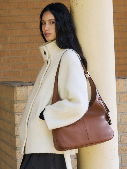 ADELE HOBO BAG CAMEL