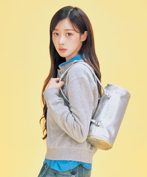 LILY VOLUME HANDLE BARREL BAG #GISELLE同款! - 3 COLORS SILVER