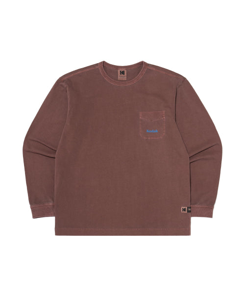 KODAK SCENERY GRAPHIC LONG SLEEVE TEE - 3 COLORS BROWN
