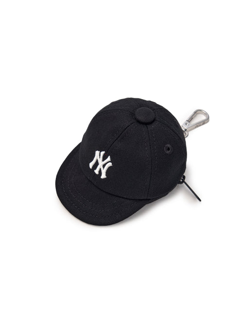 BASIC BALL CAP POUCH KEYRING NY #KARINA同款! - 4 COLORS BLACK