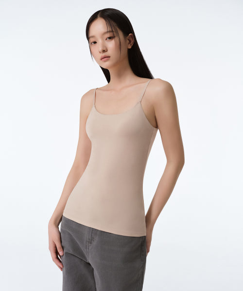 WOMENS BRA CAMISOLE #韓韶禧同款! - 3 COLORS BEIGE