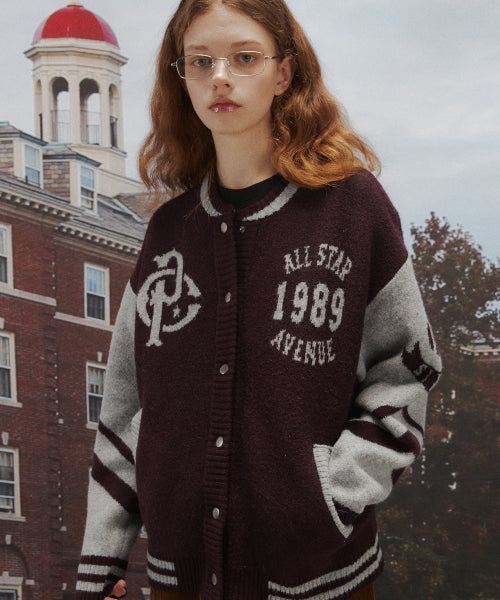 2-WAY TEE SNAP CARDIGAN - 2 COLORS BURGUNDY