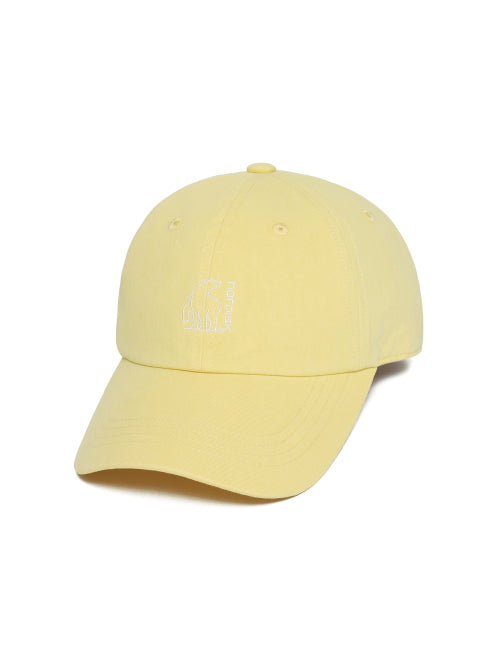 SIGNATURE POLARBEAR LOGO COTTON BALL CAP - 4 COLORS YELLOW