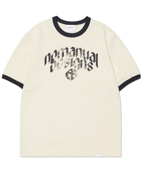 N.D RINGER T-SHIRT - BLACK - 2 COLORS