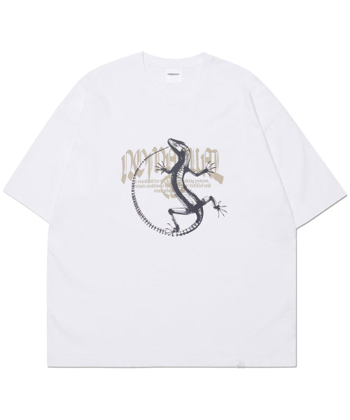 LIZARD T-SHIRT - WHITE - 2 COLORS