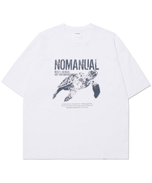 TURTLE T-SHIRT - WHITE - 2 COLORS