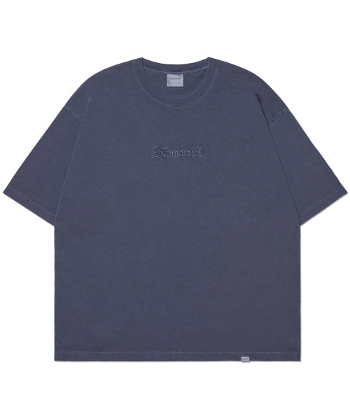 EMBROIDERED LOGO T-SHIRT - WASHED NAVY - 3 COLORS