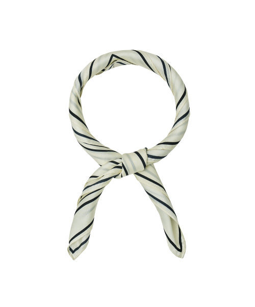 CLASSIC LOGO SILK SCARF IVORY