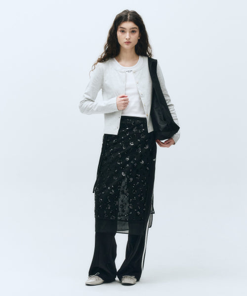 W LAYERED SKIRT - 2 COLORS BLACK
