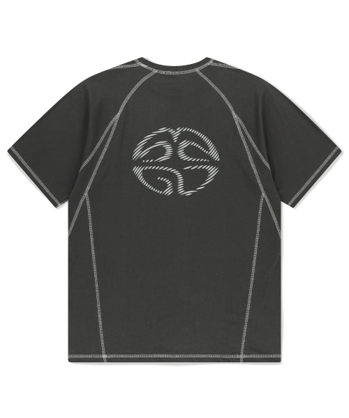 CURVED STITCH TEE - 2 COLORS