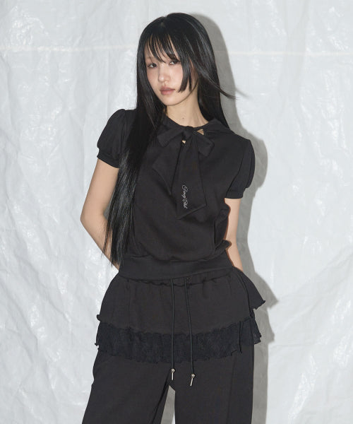 (MELANGE GRAY) F25QB081 - 2 COLORS BLACK