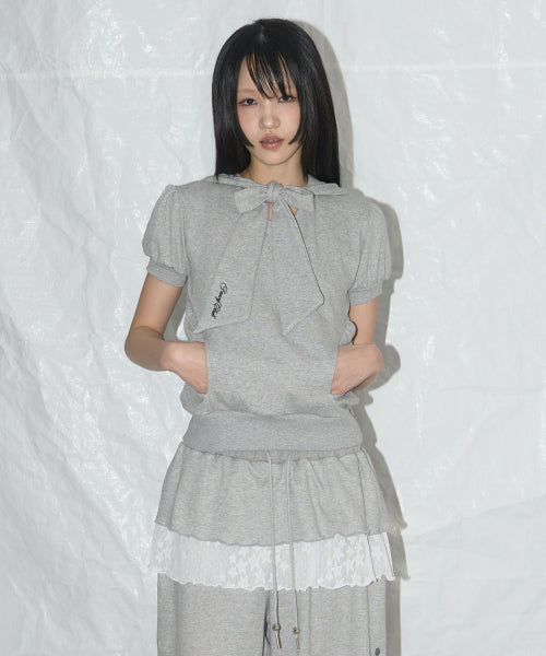 (MELANGE GRAY) F25QB081 - 2 COLORS MELANGE GREY