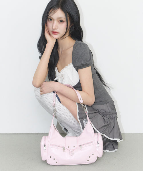 RUBY STUD SHOULDER PINK - 4 COLORS PINK