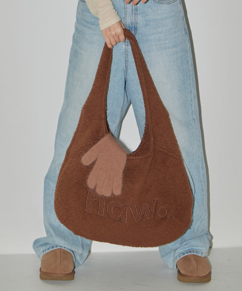 WOOL PEBBLE BAG - 4 COLORS