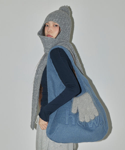 WOOL PEBBLE BAG - 4 COLORS