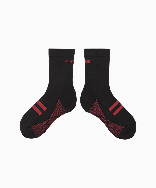 MENASOO SOFT RUNSOCKS - 2 COLORS BLACK