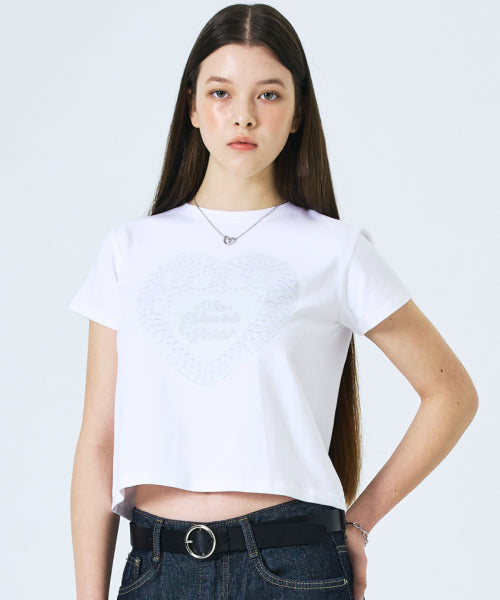 LACE T-SHIRT - 2 COLORS WHITE