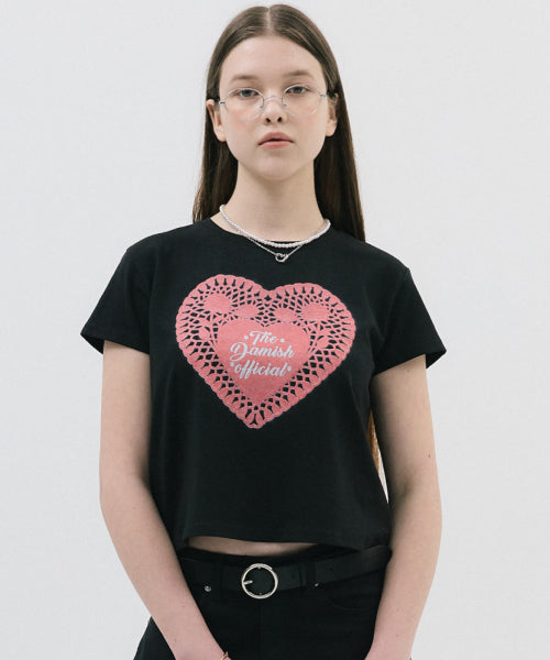 LACE T-SHIRT - 2 COLORS BLACK