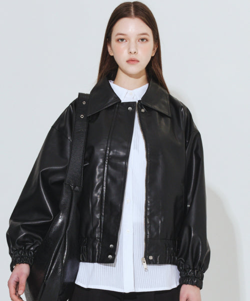 LEATHER MINI BLACK