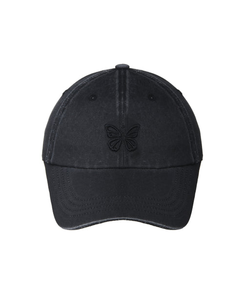 VINTAGE MINI BUTTERFLY BALL CAP #徐睿知同款! - 7 COLORS BLACK