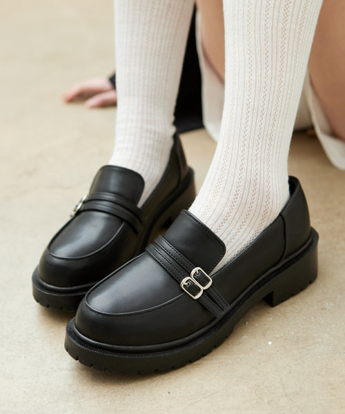 BUCKLE PLATFORM BLACK