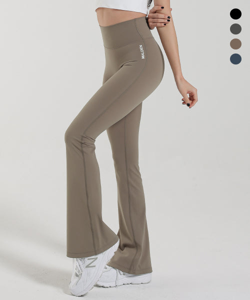 HIGH TENSION BOOTCUT LEGGINGS - 3 COLORS BLACK