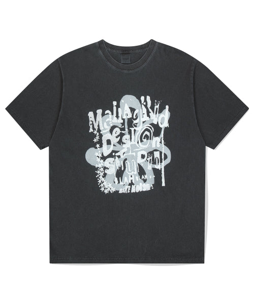 FLOWER STAR PIGMENT TEE - 2 COLORS